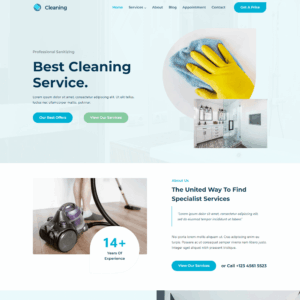 Cleaning - Website Builder For WordPress