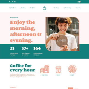 Thiết kế website quán cafe đẹp, thiết kế web quán trà sữa, mẫu web quán trà chanh đẹp