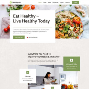 Eat Healthy - Website Builder For WordPress & Kadence